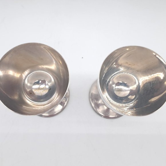 Pair of Boxed Silverplated Wine Chalices - Picture 6 of 11